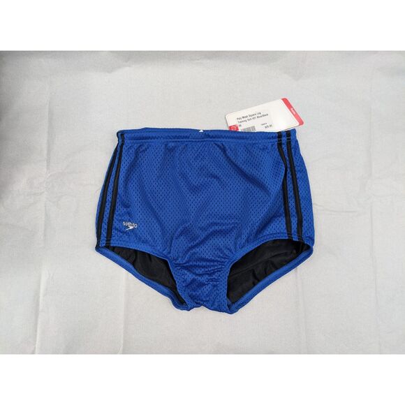 Speedo Poly Mesh Men's Square Leg Training Swimsuit size 26 *NEW* Racing - Picture 1 of 9